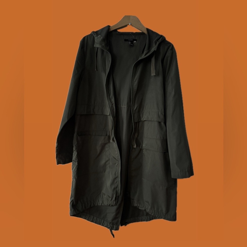 Olive Green Hooded Jacket